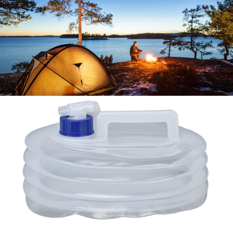Foldable Camping Water Container Large Capacity Safe Poisonless Portable Lightweight