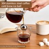 2‑Pack Espresso Cooling Balls Stainless Steel with Stand and Storage