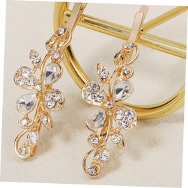 FOMIYES 10pcs Elegant Rhinestone Hair for Weddings and Parties Floral Design Bobby for Women Hair Accessories for Brides and Special Occasions