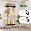 FUTASSI P3 Mini Rolling Clothes Rack, Clothing Racks for Hanging