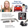 Aootf License Plate Frames Anti Theft- Tamper Proof Carbon Fiber