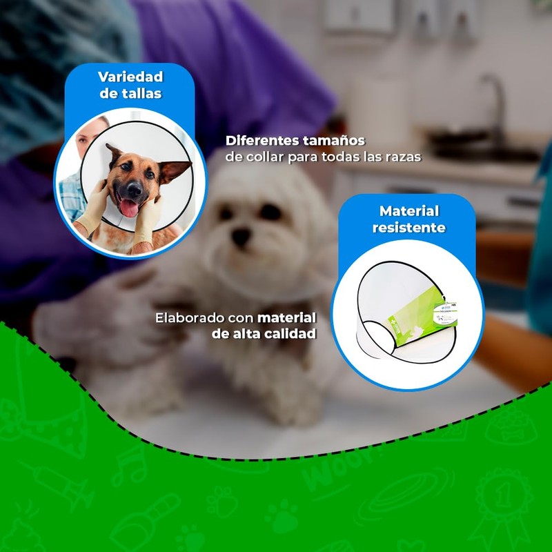 Medical Solution Collar Isabelino para Perro Talla 1 con 22