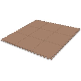 Meiwa Gravure MEIWA Joint Mat, Soundproofing, 9 Pieces, Brown, Size 11.8 x 11.8 x 0.5 inches (30 x 30 x 12 mm) JEM-30