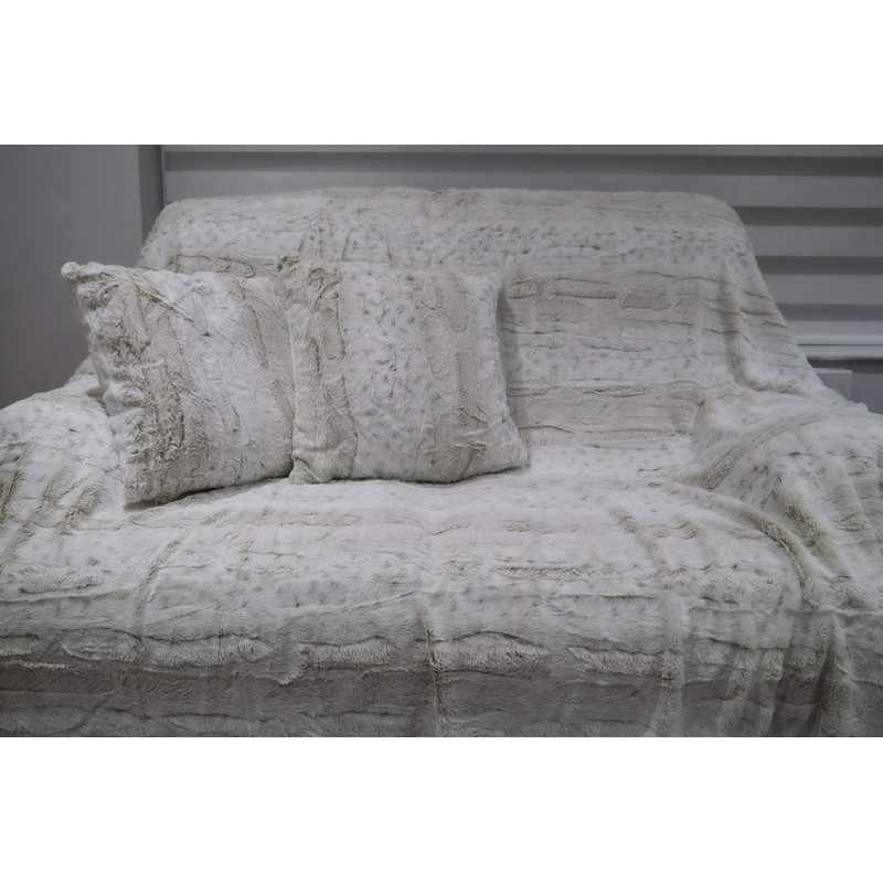 Lex's Linens Pack of 2 Opulence Premium Faux Fur Cushion
