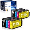 Jagute 711XL Ink Cartridges Combo High Yield Compatible Replacement for