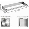 Portarrollos de Cocina de Pared, 28 cm, sin Agujeros, Soporte