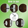 2 Pack Door Bolts Door Bolts for Internal Doors Rack