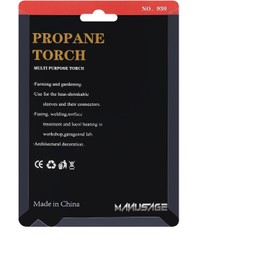 Manusage Propane Torch Head with Igniter, Trigger Start Self Ignition Torch Head, Upgraded Brass Mapp Gas Torch Adjustable Pencil Flame, for Cylinder Soldering Brazing Welding Cooking