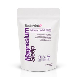 BetterYou Magnesium Sleep Bath Flakes - Aids Restful Nap with Relaxing Essential Oils - Soothes Muscles in Preparation for Bedtime - Sensorial Chamomile and Lavender Quiets Your Mind - 2.3 lb