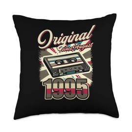 30th Birthday Man Woman 30 Years Decoration 1995 Retro Funny Throw Pillow