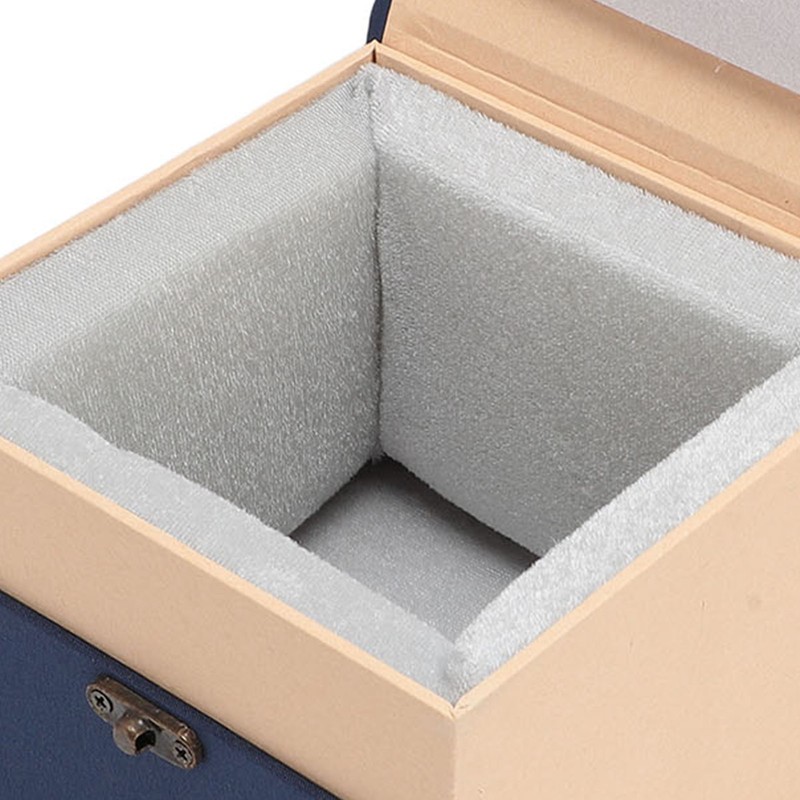 Ball Jointed Doll Head Storage Case Linen Fabric Protective Carrying