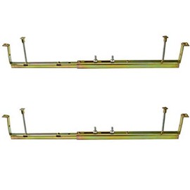 Undermount Sink Bracket Kit - Front Mount | Heavy Duty Adjustable Sink Support for Stainless Steel, Cast & Ceramic Sinks | 14" to 26" Adjustable Range | Includes Mounting Hardware (2 Brackets)