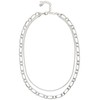 Lucky Brand Chunky Chain Layer Necklace, Silver, One Size