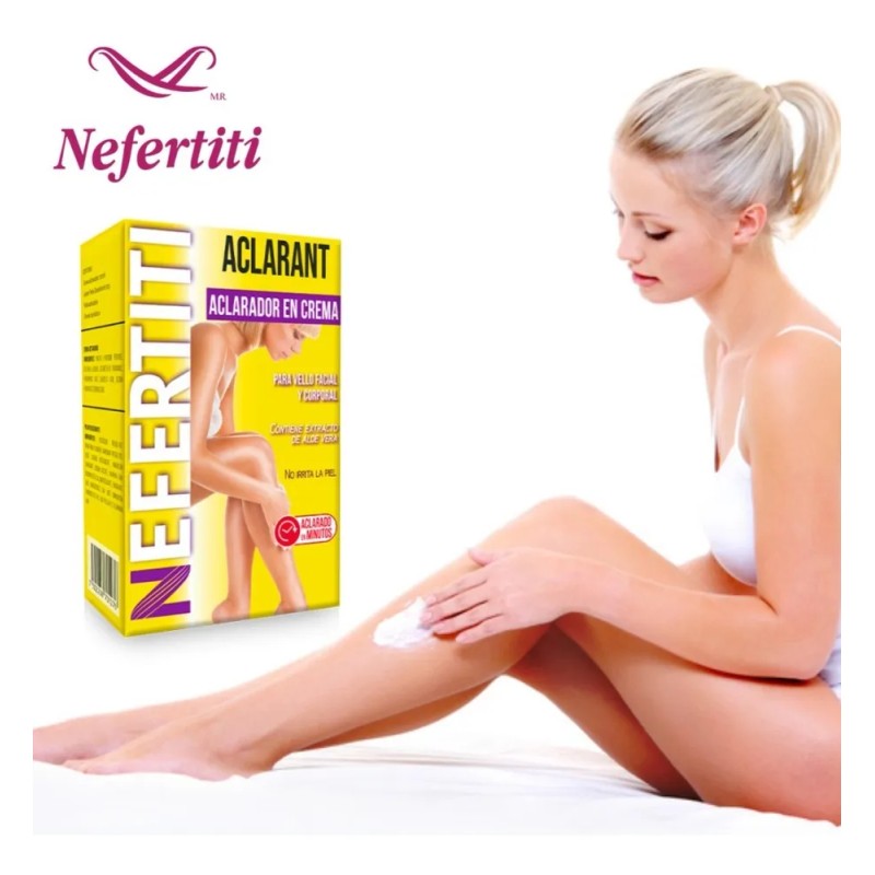 12 Aclaradores De Vello Facial Aclaran-t De Nefertiti Normal Día/noche