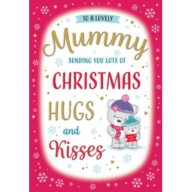 Regal Publishing Cute Christmas Card for Mummy,pink|red ,9 x 6 inches