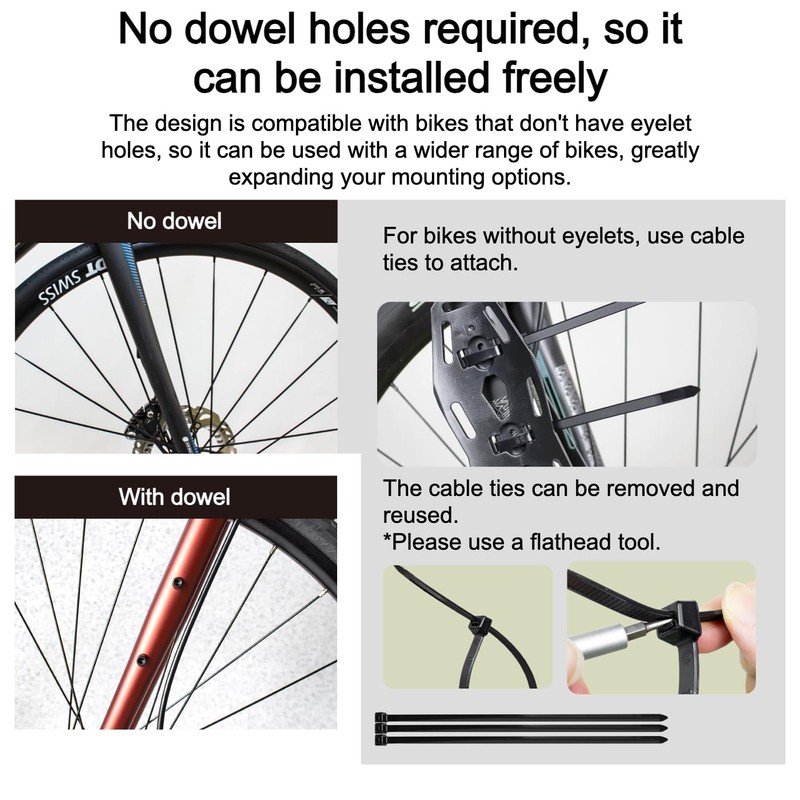 GORIX Bike Front Fork Cage Mount Bottle Holder Cargo Cage
