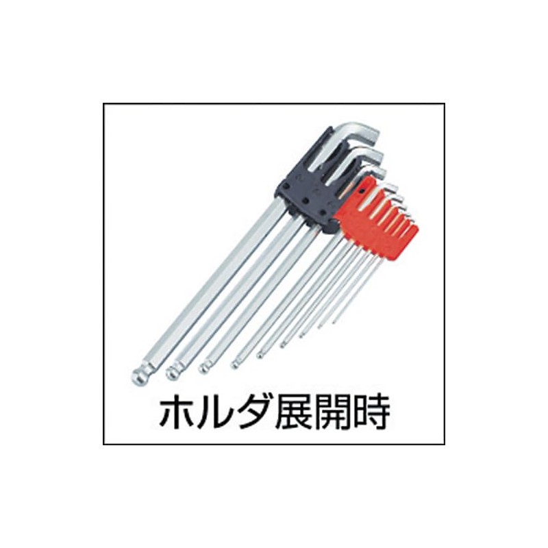 TRUSCO TTV100-9S Short Neck 100° Long Ball Point Hex Key