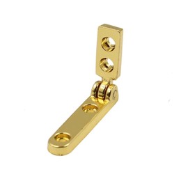 10PCS 90 Degree Jewelry Box Hinges, Side Rail Folding Hinges Mini Wooden Box Chest Case Hinges Cabinet Hardware
