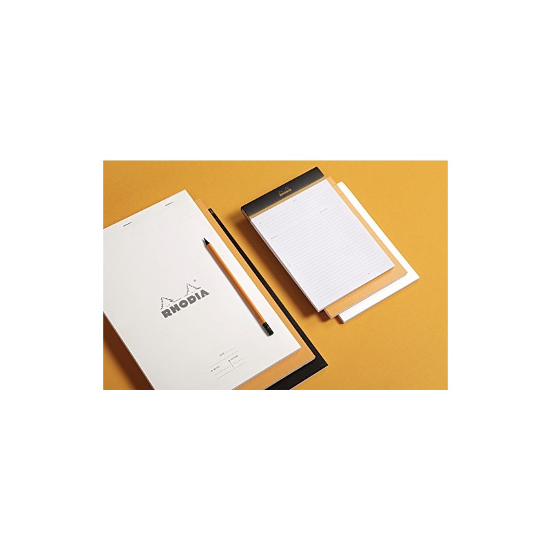 RHODIA 164009C - Stapled Notepad Meeting N°16 Black - A5