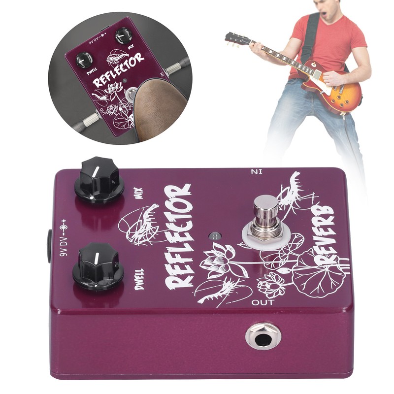 Spring Reverb Pedal Electric Guitar Reflector Effect Accessories Aluminum Alloy