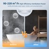 ARSFAN Bathroom Exhaust Fan with Remote, 2 Way 6 Speed