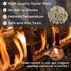 TOSRWGLL Gas Fireplace Glowing Embers,Rock Wool Embers for Indoor Gas
