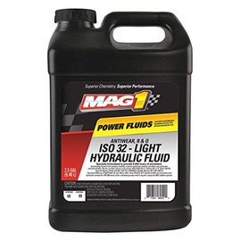 Mag 1 Hydraulic Oil, 2.5 gal., SAE 10W, Amber, ISO Viscosity Grade 32, Mineral Base, Prevent Corrosion, Industrial & Mobile Hydraulic Systems, 320 oz Jug