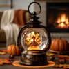 Fall Snow Globe Lantern -Thanksgiving Turkey with Pumpkin Spinning Water
