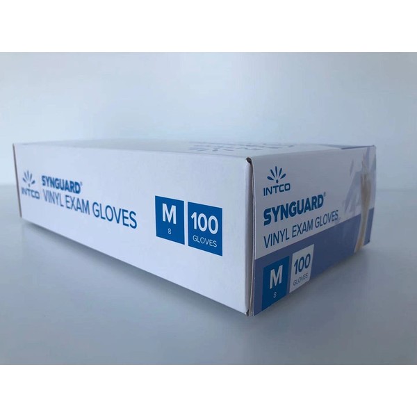 R MOVE Pack of 100 Vinyl Gloves Disposable Gloves Powder