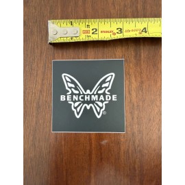 Benchmade Knives Knife Black White Butterfly Original Decal Sticker Shot Show