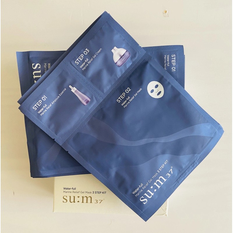 Sum37 SU:M37 Water Full Marine Relief Gel Mask 3 Step
