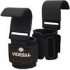 VSL Weight Lifting Hooks Non Slip Rubber Coated Grips, Neoprene