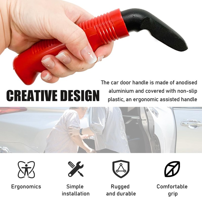 Wevdn Car Door Handle for Elderly, Portable Stable Vehicle Support