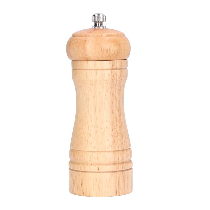 2pcs Wood Salt and Pepper Grinder Adjustable Coarseness Wooden Pepper