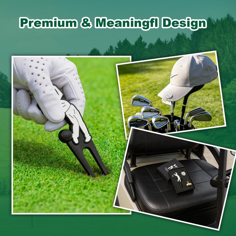 Vocaris Golf Gift Set for Dad with Divot Tool, Ball