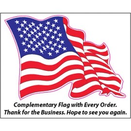 American Thin Red Line First Responders American Flag Eagle Decal large 24"