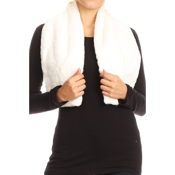 Sakkas 16112 - Malen Long Rectangle Faux Fur Warm Soft