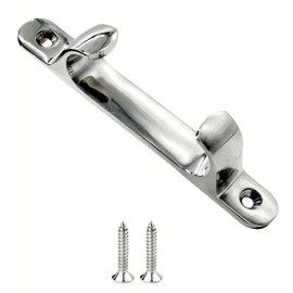 1Piece 4/5/6inch Stainless Steel 316 Straight Fairlead Bow Chock Hardware Fair Leads Line Boat Rope Guide Line Cleat for Marine Yacht W/Fasterners (102mm/ 4in)