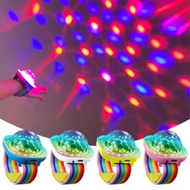Mini Discokugel Licht,4 Stück Discokugel Armband,Disco Ball Licht,Discokugel Kinder,Bühnenbeleuchtung Effektlicht,Disco Licht,Musikgesteuert Disco Party Lichter,für Club,KTV,Party