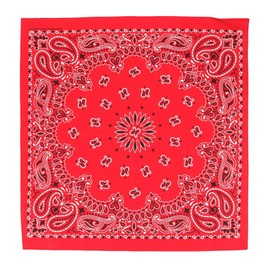 CTM Cotton Giant-Danna Large Bandanas (Pack of 3), Red
