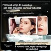 Espejo De Maquillaje,carro,con Luz Led,aumento De 3x,3 Modos