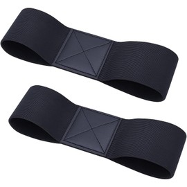 2 PCS Golf Connection Band, Golf Swing Trainer Aid, Elastic Swing Correcting Trainer Band for Beginners Practice (Black, One Size)