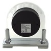Modern Stylish Glass & Silver Two Tone Quartz Arched Design
