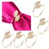 Napkin Rings, 12 Metal Napkin Buckle Holders for Wedding Banquet