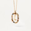 PDPAOLA - Necklace Letter L - 925 Sterling Silver 18k