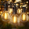 Brightown Outdoor String Lights, 80FT 40+2 G40 Bulbs Shatterproof Patio