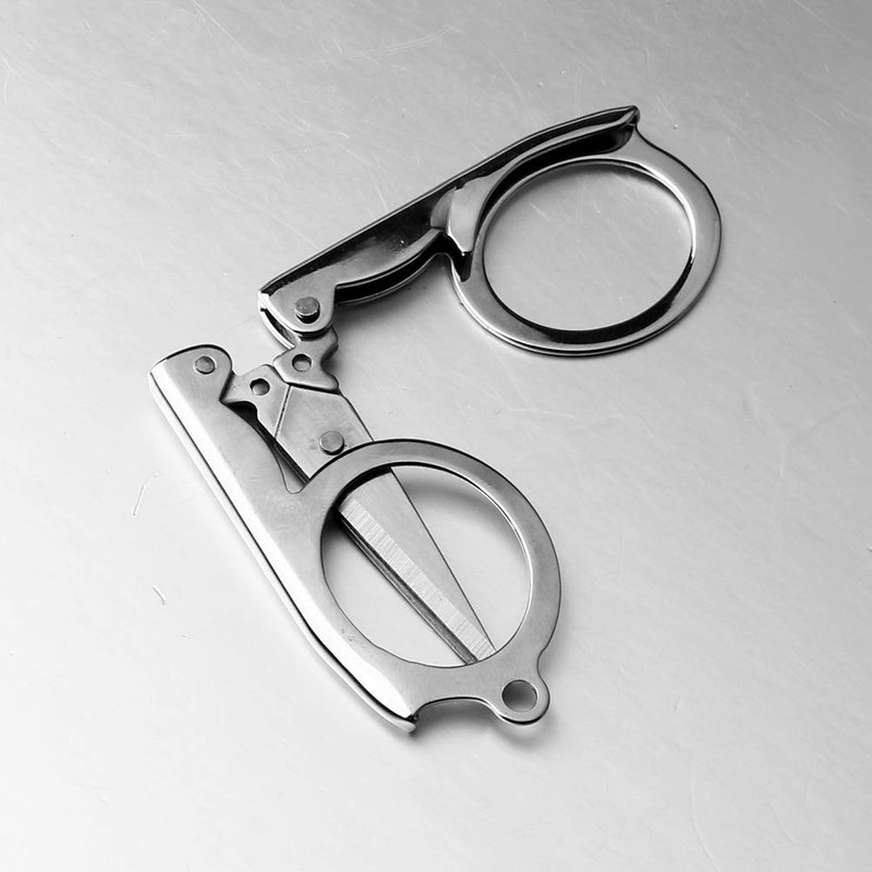 nuoshen Stainless Steel Folding Scissors Portable Foldable Travel Scissors Metal