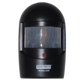A9-NEW IN BLACK WIRELESS WEATHERPROOF GARDEN,DRIVEWAY,GARAGE,OUTBUILDING BURGLAR VISUAL ALERT LED ALARM