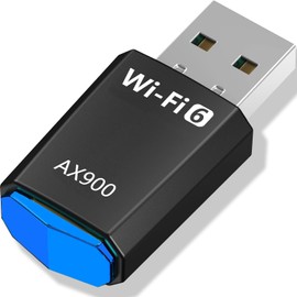 USB WLAN Stick for PC - 900 Mbps, WiFi6 Smooth, 5.8G 2.4G WLAN Adapter PC Internet Stick USB 3.0 USB WLAN Stick for Win11/10/7 WLAN USB Stick for Desktop PC Laptop Internet Network WLAN Adapter PC