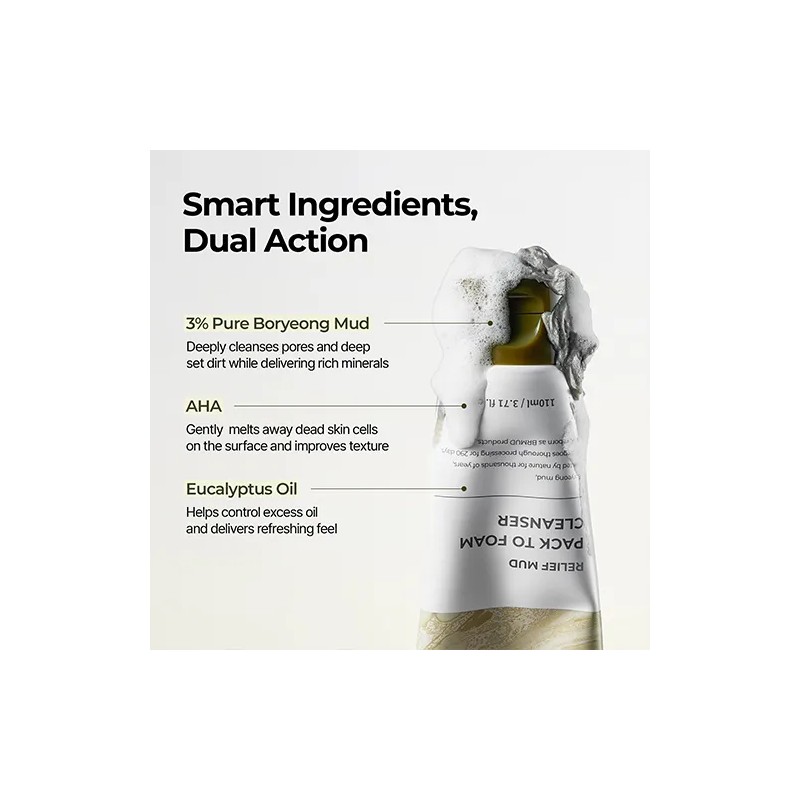BRMUD [BRMUD]Recovery Mud Pack To Foam Cleanser 110ml